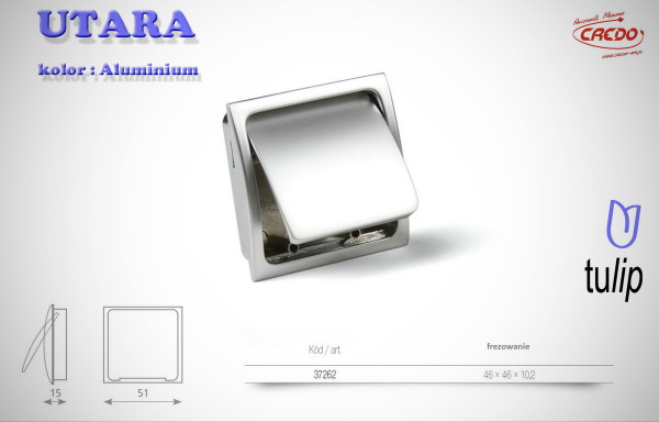 Uchwyt Meblowy UTARA aluminium