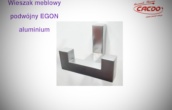 Wieszak meblowy podwójny EGON aluminium